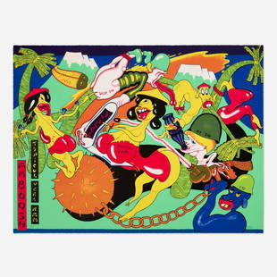 Peter Saul, Amboosh: Peter Saul Amboosh 1975lithograph in colors 29.875 h x 39.875 w in (76 x 101 cm) Signed and numbered to lower edge '38/50 Saul' with publisher's stamp to verso. This work is number 38 from the