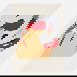Tom Wesselmann, Smoker: Tom Wesselmann Smoker (from the An American Portrait 1776-1976 portfolio) 1976 screenprint in colors on museum board image: 16.375 h x 16.125 w in (42 x 41 cm) sheet: 26 h x 19.5 w in (66 x 50 cm) 