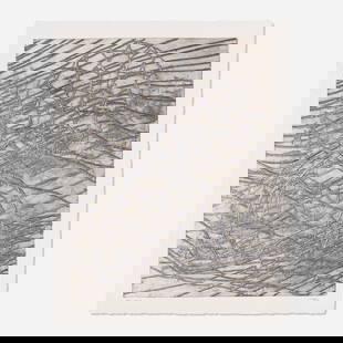 Terry Winters, Metal Virus: Terry Winters Metal Virus 2003 Mixografia print in metallic ink on handmade paper image: 32.75 h x 25 w in (83 x 63 cm) sheet: 37.125 h x 29 w in (94 x 74 cm) Signed, dated and numbered to lower