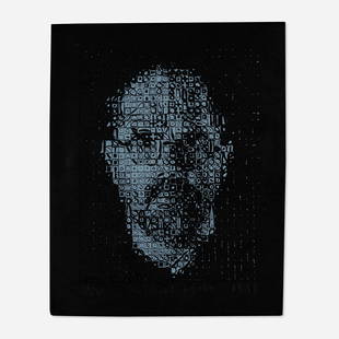 Chuck Close, Self-Portrait #1: Chuck Close Self-Portrait #1 1999relief print with embossing on Twinrocker Handmade image: 19.875 h x 15.5 w in (50 x 39 cm) sheet: 25.5 h x 20.625 w in (65 x 52 cm) Signed, dated and numbe