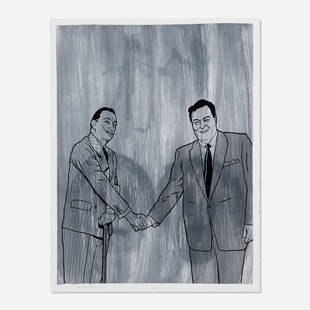 Jim Shaw/Benjamin Weissman, Gleason Meets Dali: Jim Shaw and Benjamin Weissman Gleason Meets Dali 1992screenprint image: 26.625 h x 20.25 w in (68 x 51 cm) sight: 28 h x 21.5 w in (71 x 55 cm) Signed, dated and numbered to lower edge 'Be