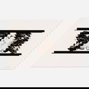 Robert Longo, Strong in Love: Robert Longo Strong in Love 1991 photo-etching with aquatint image: 15.125 h x 35 w in (38 x 89 cm) sheet: 28.75 h x 44 w in (73 x 112 cm) Signed, dated and numbered to lower edge '4/5 AP R Longo