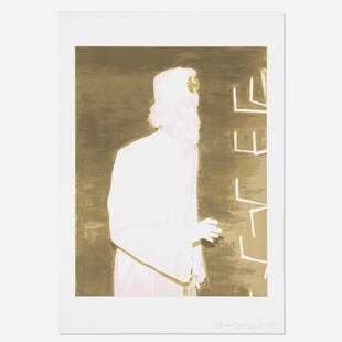 Luc Tuymans, The Worshipper: Luc Tuymans The Worshipper 2005screenprint in colors on BFK Rives image: 32 h x 24.625 w in (81 x 63 cm) sheet: 41.125 h x 29 w in (104 x 74 cm) Signed, titled, dated and numbered to lower