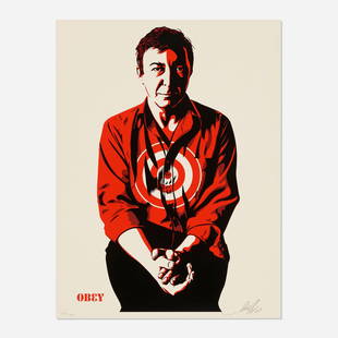 Shepard Fairey, Jasper Johns (Yellow): Shepard Fairey Jasper Johns (Yellow) 2009screenprint in colors 23.875 h x 18 w in (61 x 46 cm) Signed and numbered to lower edge '129/450 Shepard Fairey'. This work is number 129 from the edit