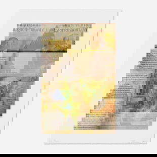 Kelley Walker, Untitled: Kelley Walker Untitled 2016 / 2018 offset lithograph in colors image: 9.25 h x 6.25 w in (23 x 16 cm) sheet: 11.5 h x 8.5 w in (29 x 22 cm) Signed, dated and numbered to lower edge 'AP 7/14 Walker