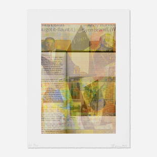 Kelley Walker, Untitled: Kelley Walker Untitled 2016 / 2018offset lithograph in colors image: 9.25 h x 6.25 w in (23 x 16 cm) sheet: 11.5 h x 8.5 w in (29 x 22 cm) Signed, dated and numbered to lower edge 'AP 7/14