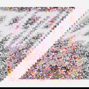 Takashi Murakami, Death Flower: Takashi Murakami Death Flower 2015 offset lithograph in colors 26.75 h x 26.75 w in (68 x 68 cm) Signed and numbered to lower right 'Murakami 85/300'. This work is number 85 from the edition of