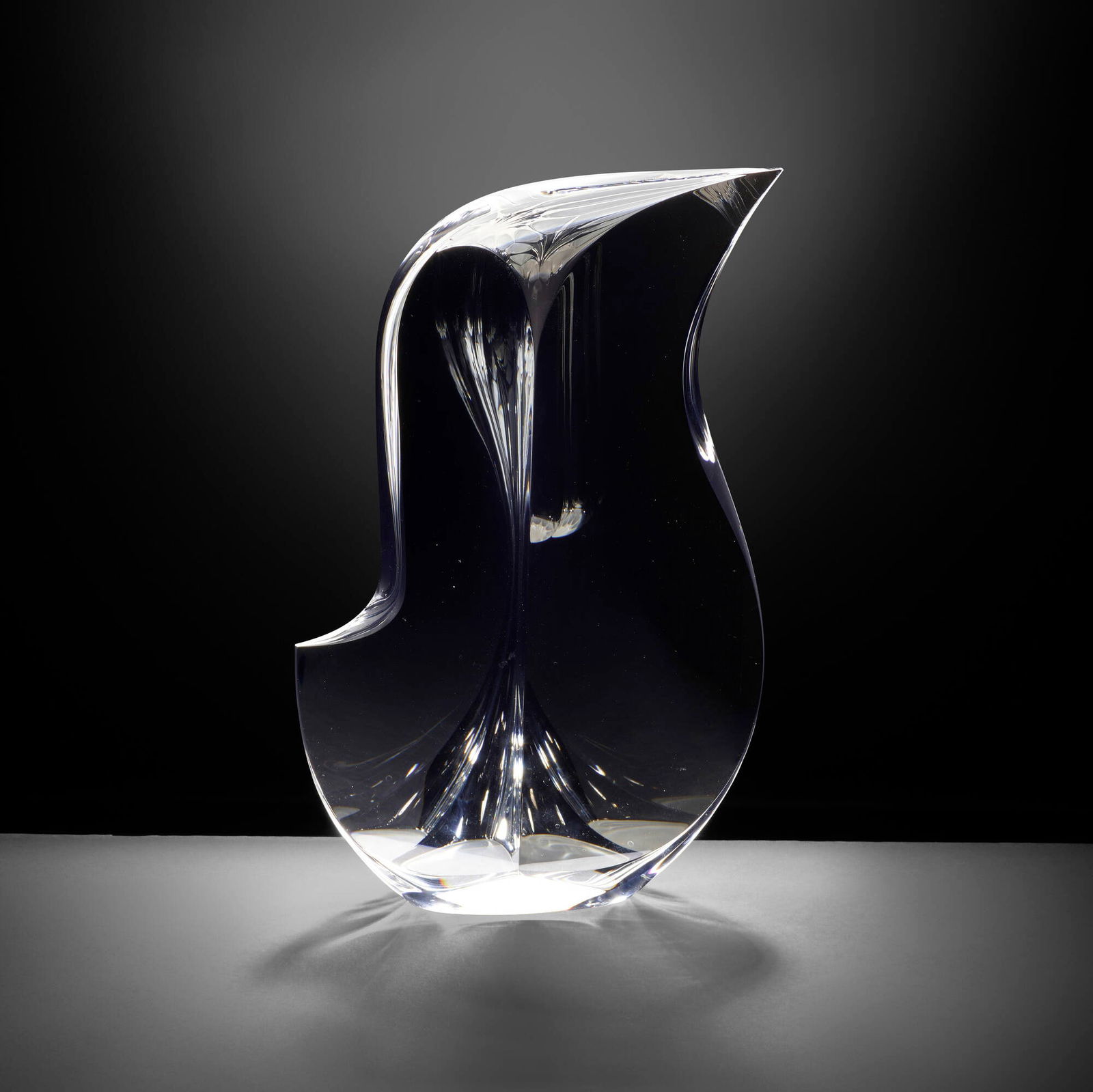 Christopher Ries, Embrace: Christopher Ries Embrace USA, 2000cut, ground, and polished optical crystal 14.5 h x 8.5 w x 2.5 d in (37 x 22 x 6 cm) Etched signature and date to top edge 'Christopher Ries 11/7/00 ?'.