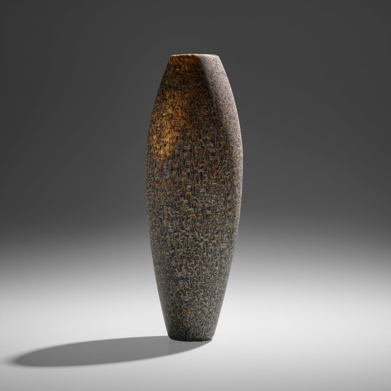 Giles Bettison, No. 17 (from the Paddock series): Giles Bettison No. 17 (from the Paddock series) 1998cold-assembled and hot-formed murrine, ground surface 15.5 h x 5.25 dia in (39 x 13 cm) Etched signature, title and date to underside 'Giles