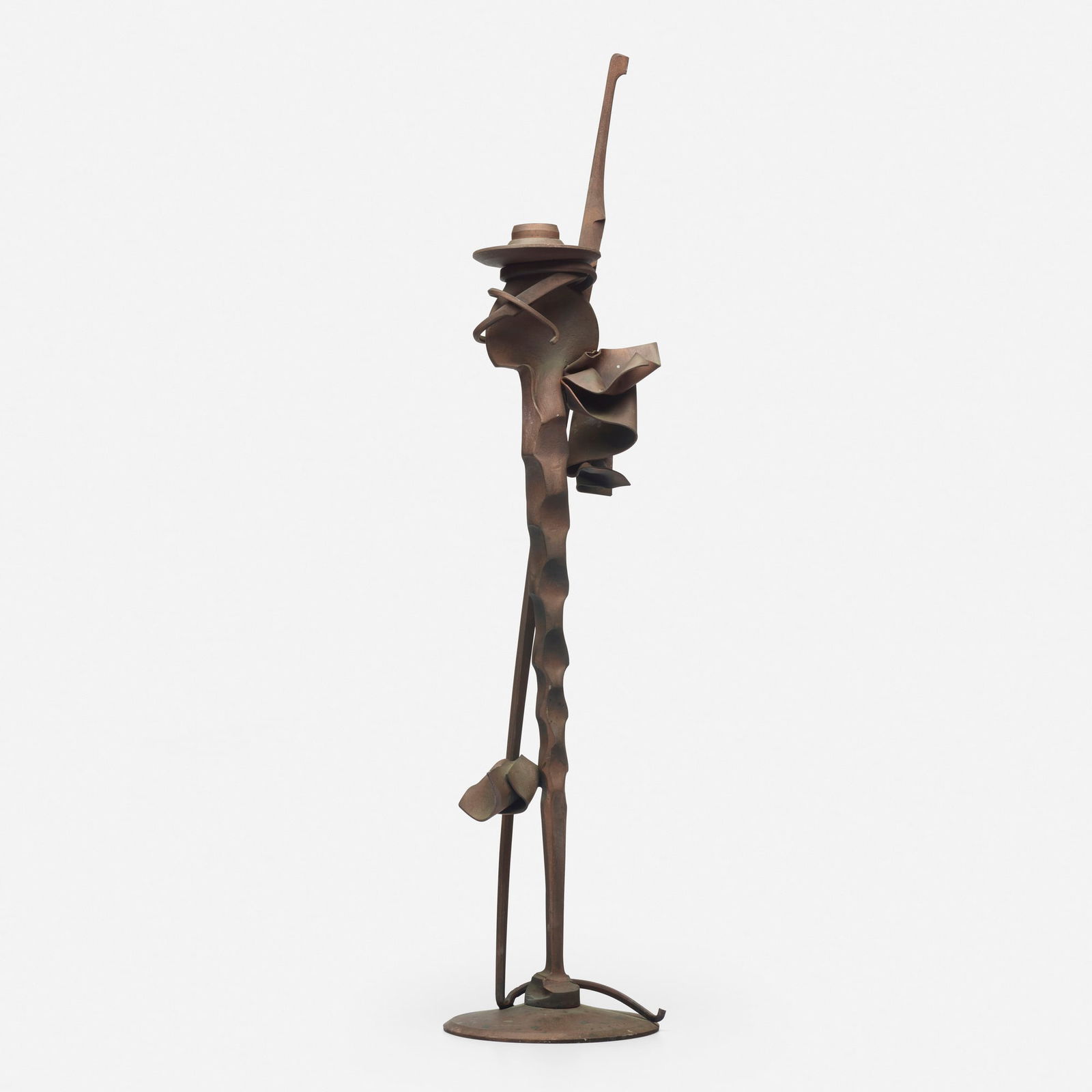 Albert Paley, White House candleholder: Albert Paley White House candleholder USA, 1992forged and fabricated steel with a natural patina 31.25 h x 7.5 w x 6.5 d in (79 x 19 x 17 cm) Albert Paley originally created this design for Th