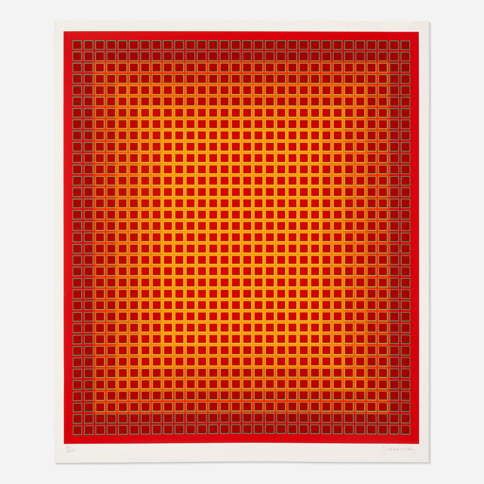 Julian Stanczak, Sequential Chroma (1 of 3)