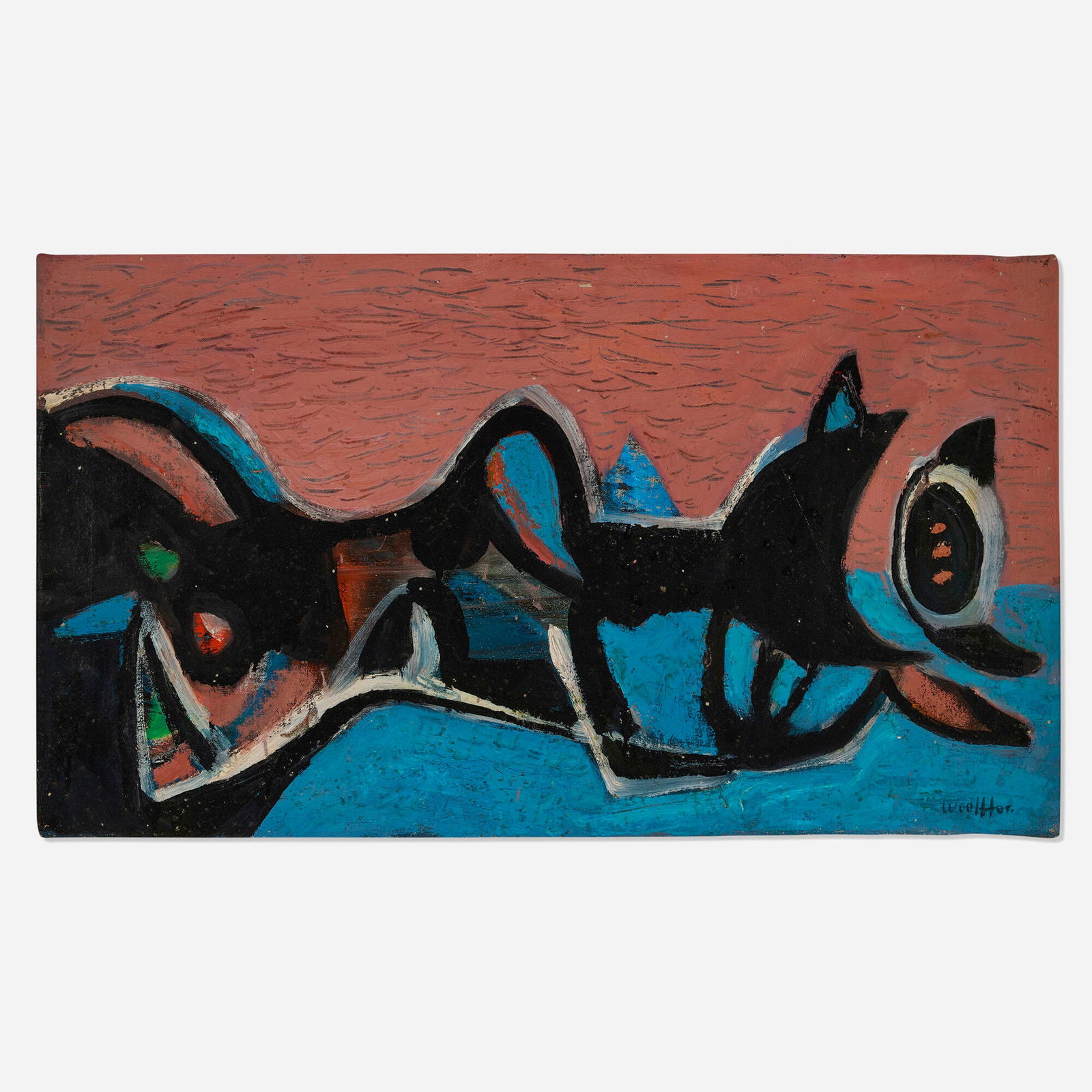 Emerson Woelffer, Figure on the Beach (1 of 4)