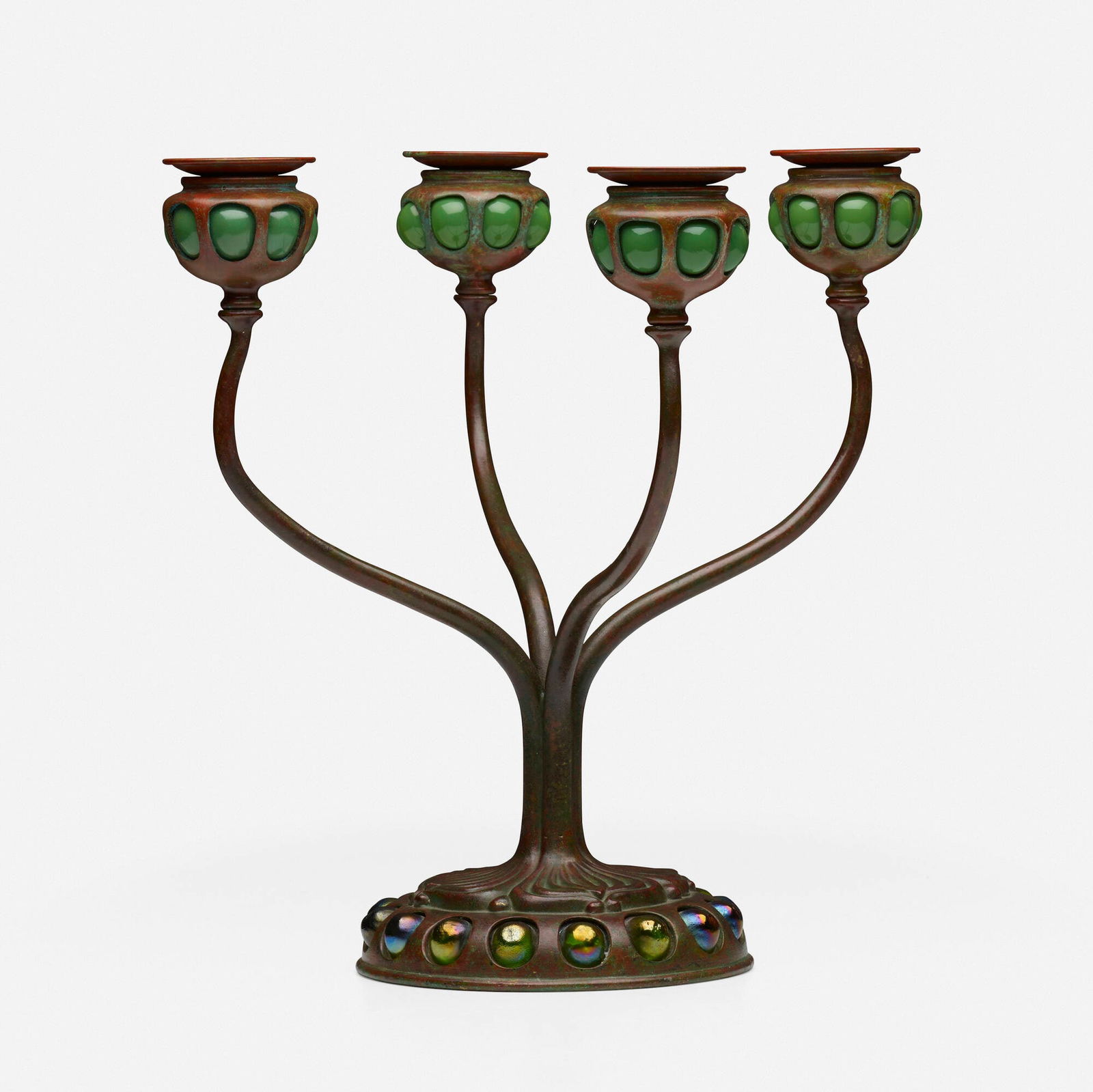 Tiffany Studios, Jeweled candelabrum (1 of 5)