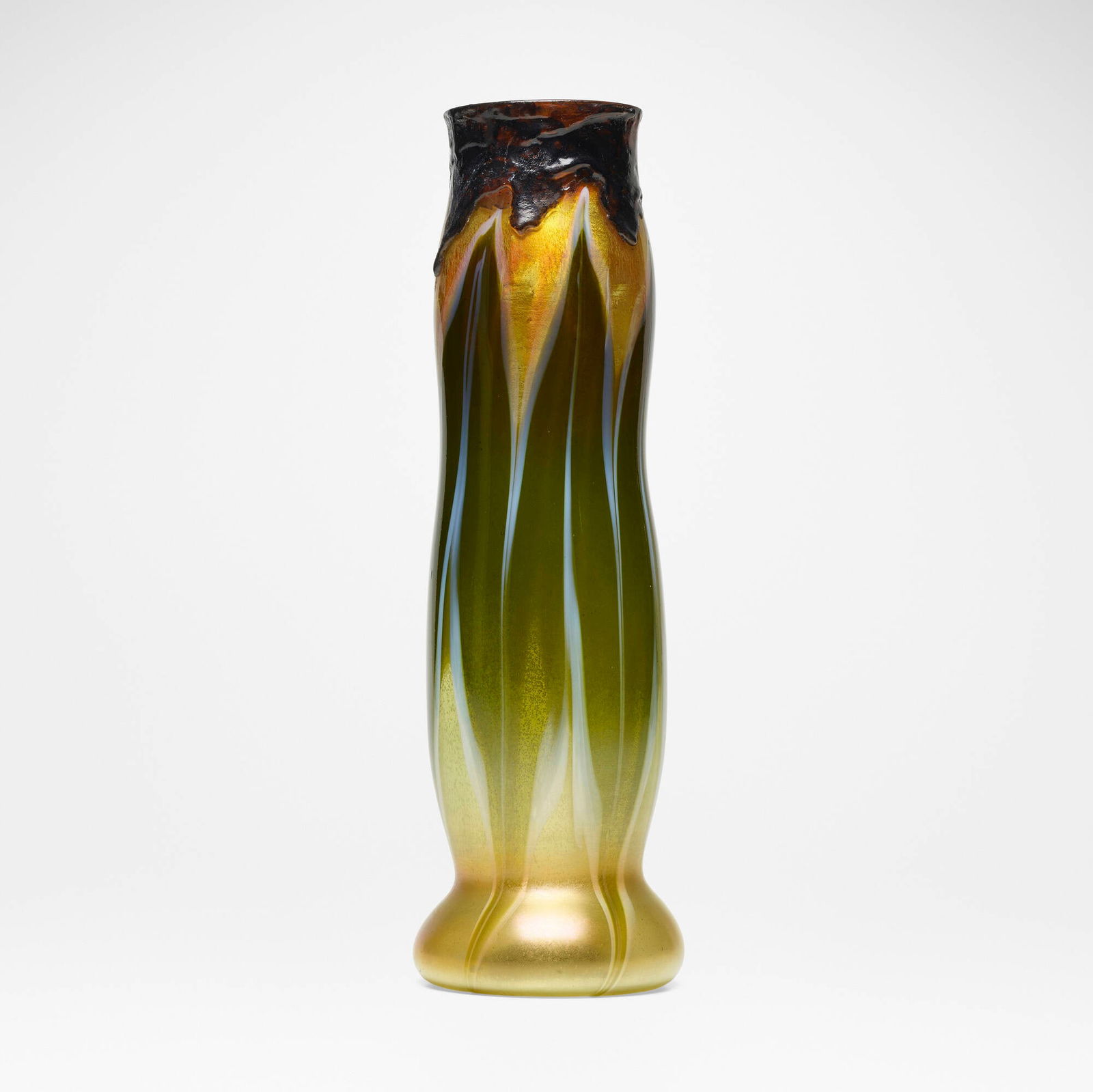 Tiffany Studios, Tall decorated vase (1 of 4)