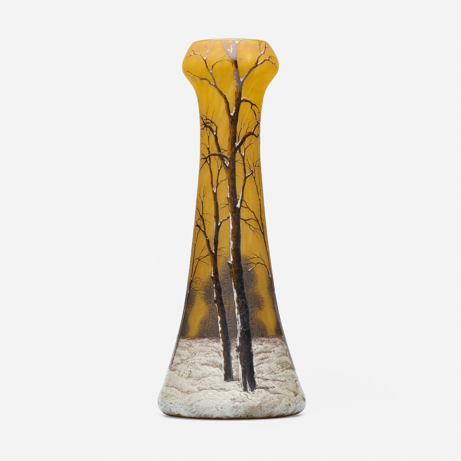 Daum, Tall Paysage d'hiver vase (1 of 5)