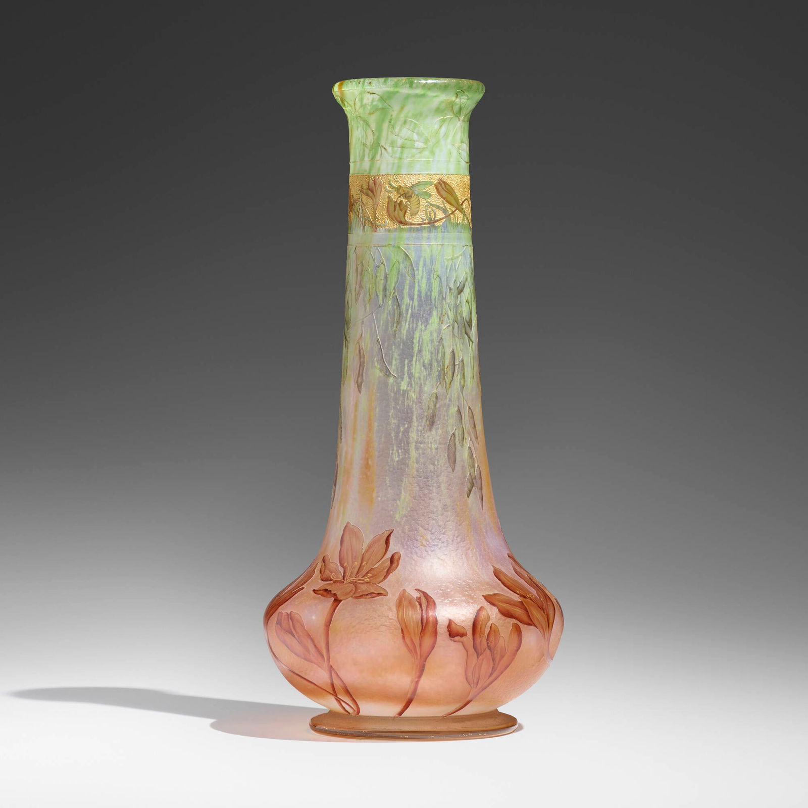 Daum, Tall vase with laburnum and crocuses (1 of 5)