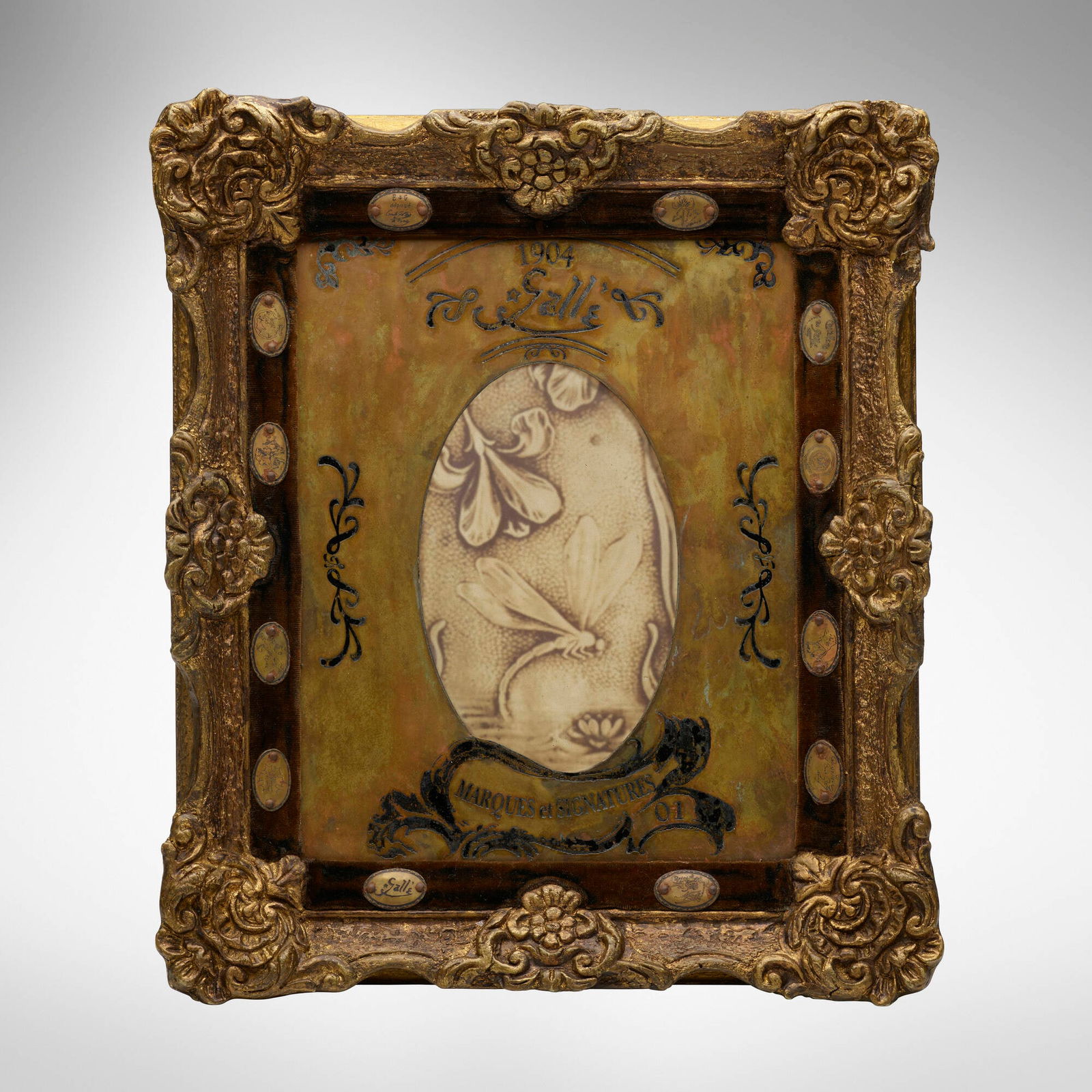 In the manner of Emile Galle, Commemorative plaque (1 of 3)