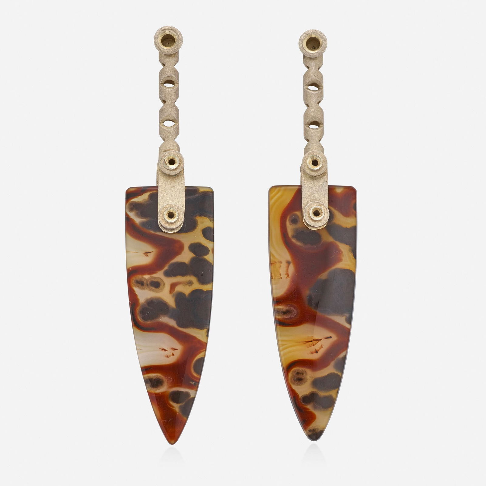 Valerie Jo Coulson, Agate and sterling silver earrings (1 of 3)