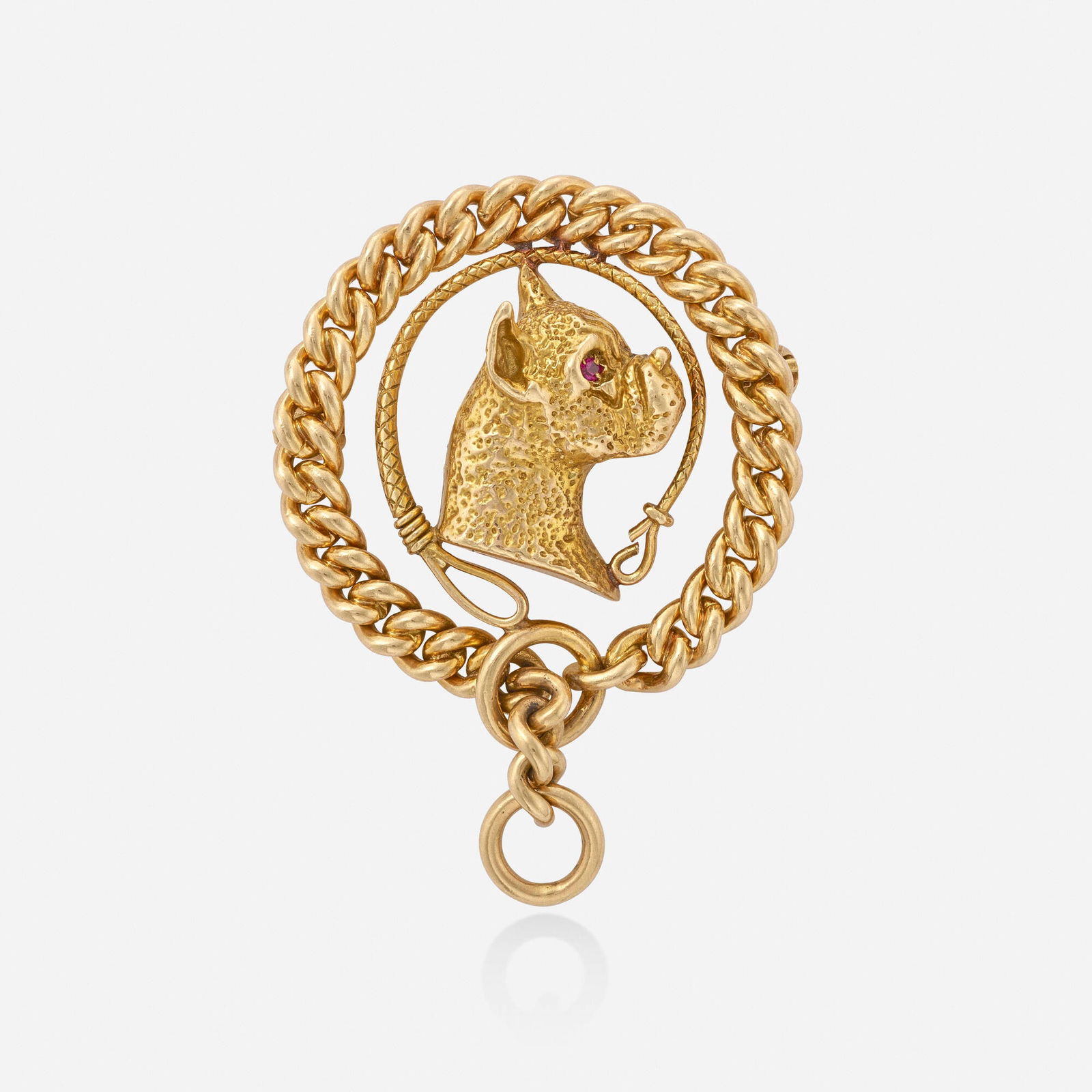 William Ruser, Gold and ruby dog brooch (1 of 3)