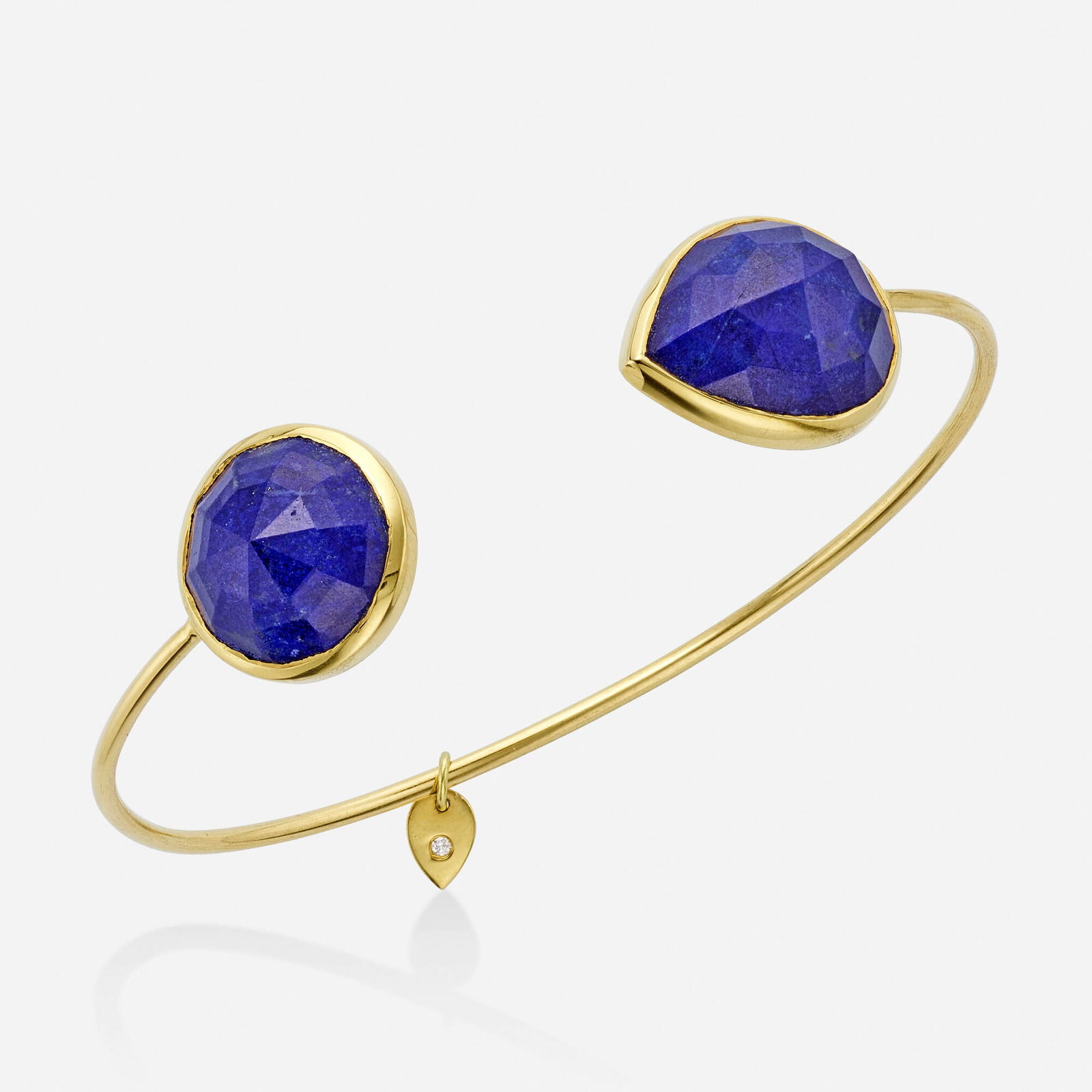Lapis lazuli and gold cuff bracelet (1 of 2)