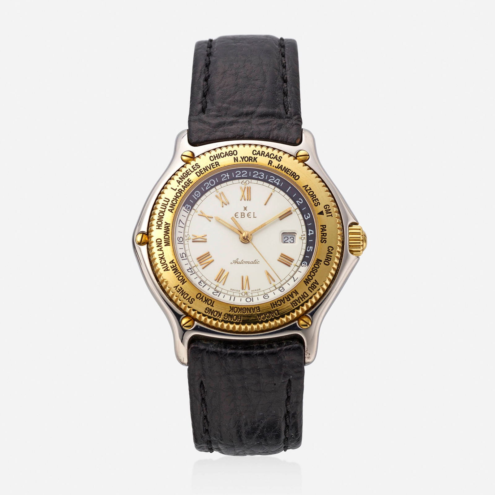 Ebel, 'Voyager' stainless steel and gold wristwatch (1 of 2)