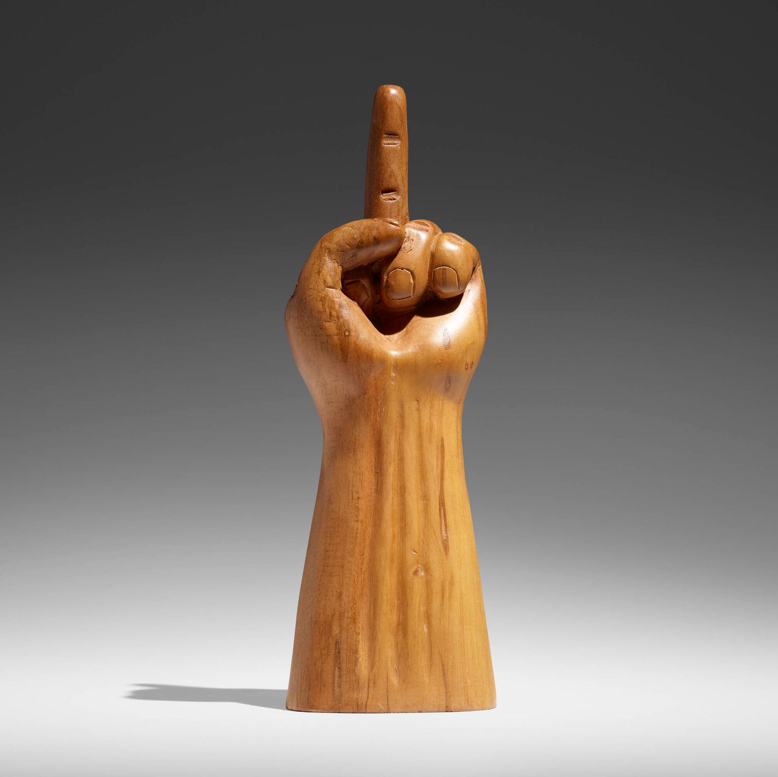 Ai Weiwei, Finger (from the Ex-Votos series): Ai Weiwei Finger (from the Ex-Votos series) 2018wood 12 h x 4 w x 2.5 d in (30 x 10 x 6 cm) This work is from the edition of an unknown size of unique variants handcrafted in Juazeiro do Norte