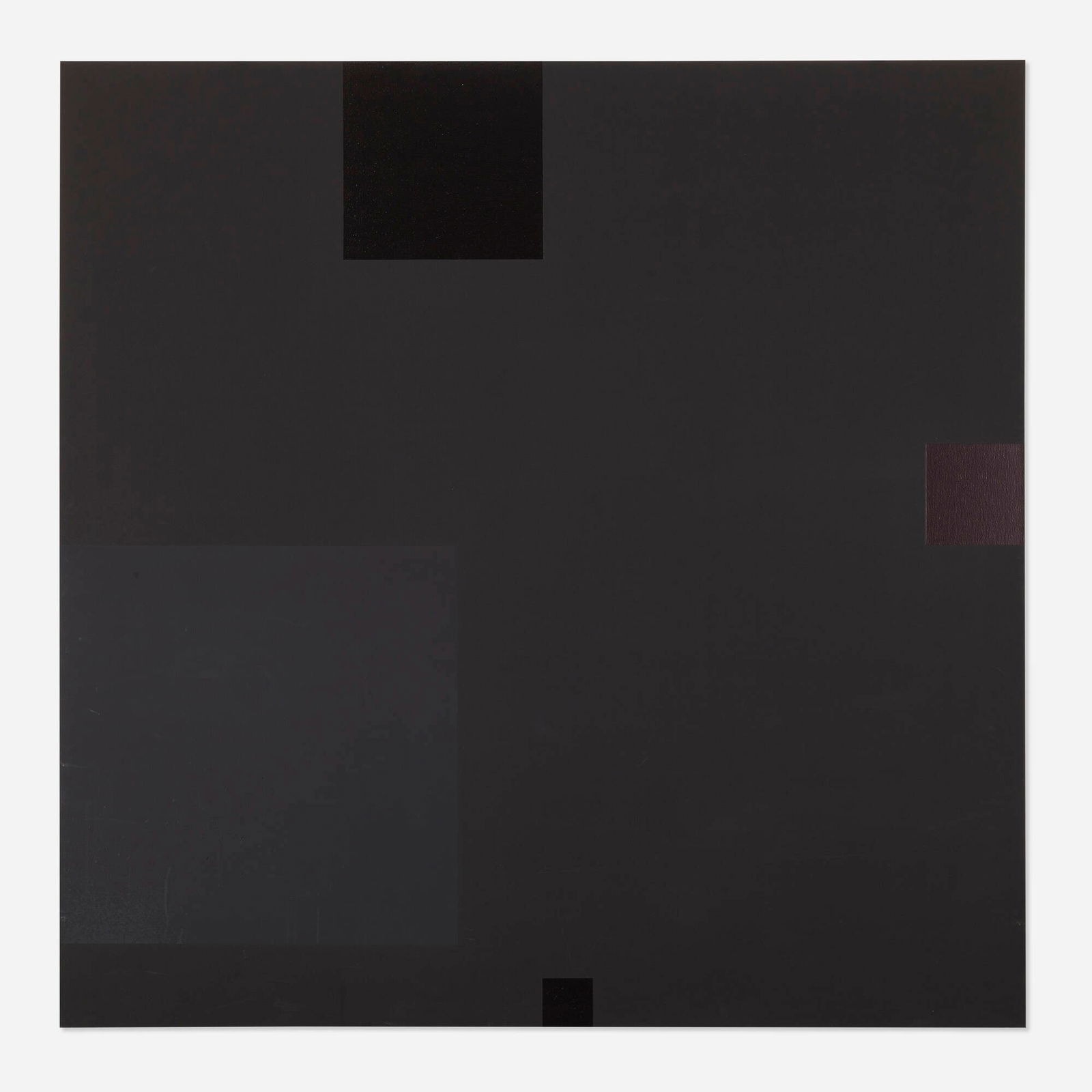 David Simpson, Noche Tres (4 Square #16): David Simpson Noche Tres (4 Square #16) 1980oil on canvas 80 h x 80 w in (203 x 203 cm) Signed, titled, dated and inscribed to verso 'David Simpson 1980 #18/80 4 Square #16 Noche Tres Theme #1