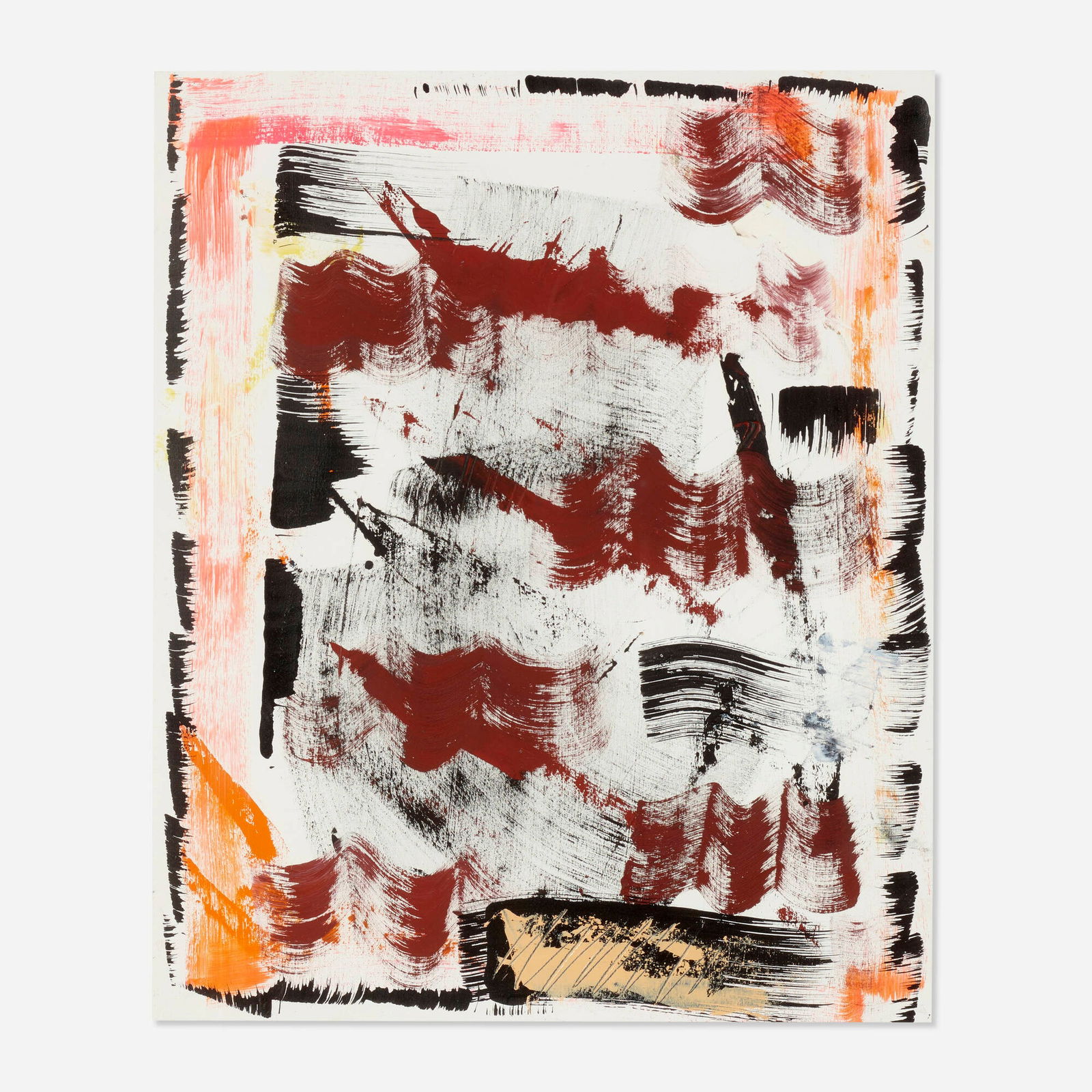 Alex Olson, Untitled: Alex Olson Untitled 2010acrylic on paper 17 h x 14 w in (43 x 36 cm) Signed and dated to verso 'Alex Olson 2010'. This work will ship from Lambertville, New Jersey.