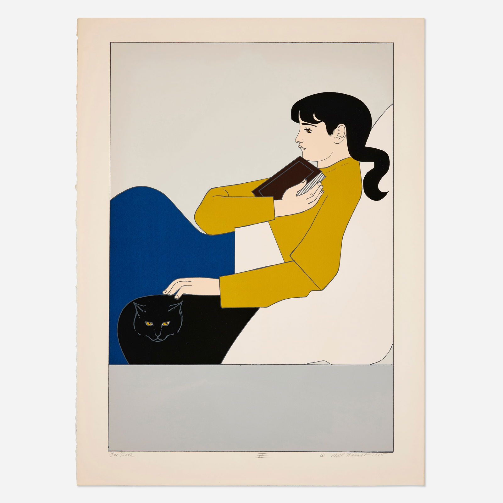 The Book (from the 1776 USA 1976: Bicentennial Prints portfolio): Will Barnet The Book (from the 1776 USA 1976: Bicentennial Prints portfolio) 1975 / 1976screenprint in colors on Arches image: 26.125 h × 18.125 w in (66 × 46 cm) sheet: 29.875 h &t