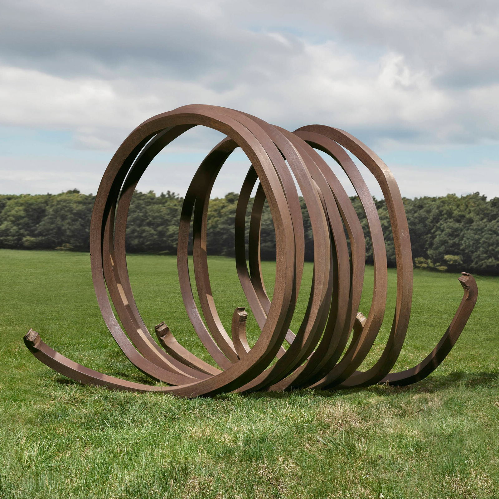 Bernar Venet, Three Indeterminate Lines: Bernar Venet Three Indeterminate Lines 1993rolled steel 67 h x 90 w x 75 d in (170 x 229 x 190 cm) Proceeds from this lot will benefit The Dina Wind Foundation. This work is registered