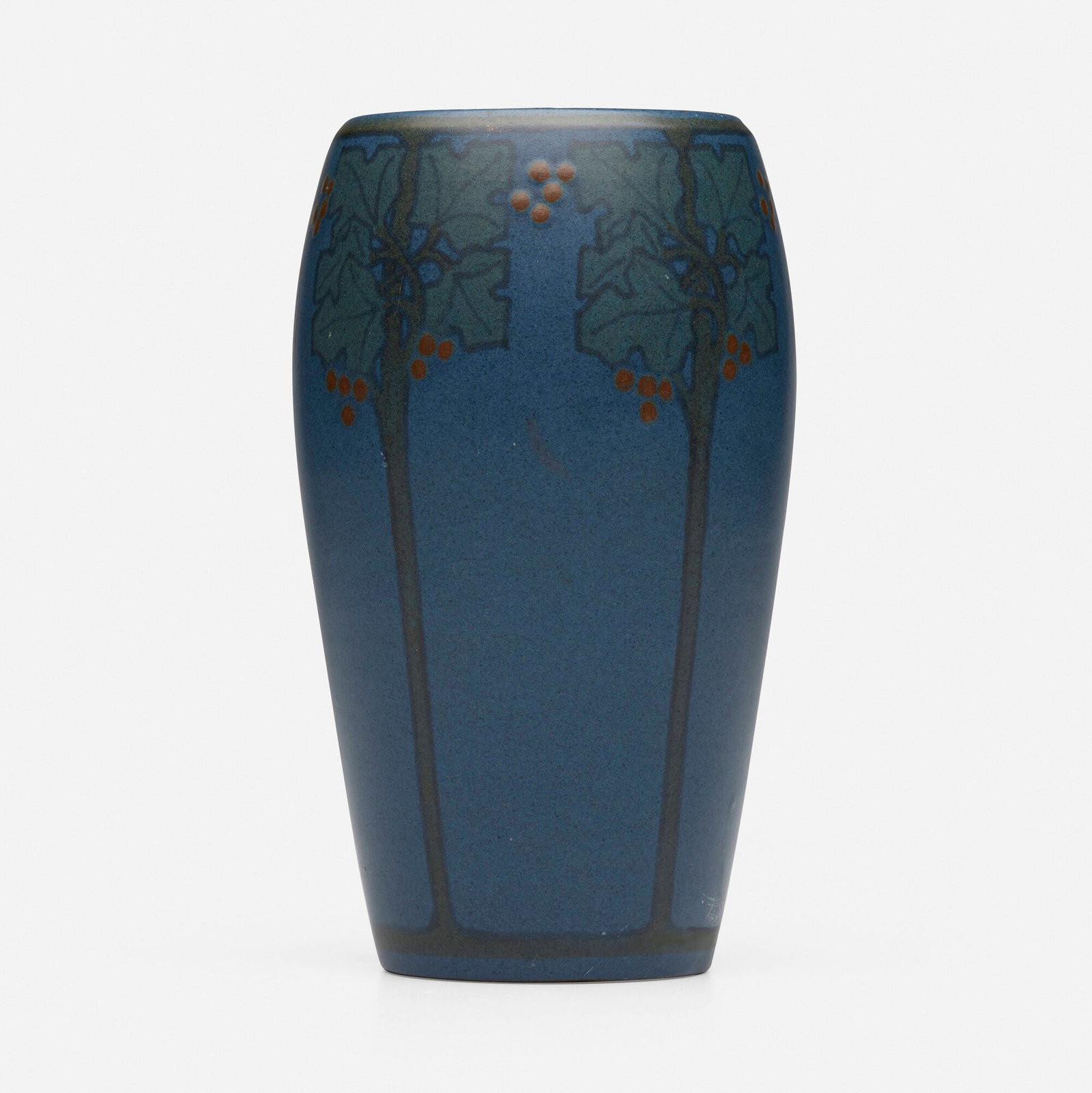 Marblehead Pottery, Vase with stylized berry bushes (1 of 4)