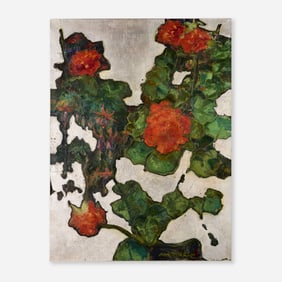 Jane Peterson, Geraniums and Fuschia