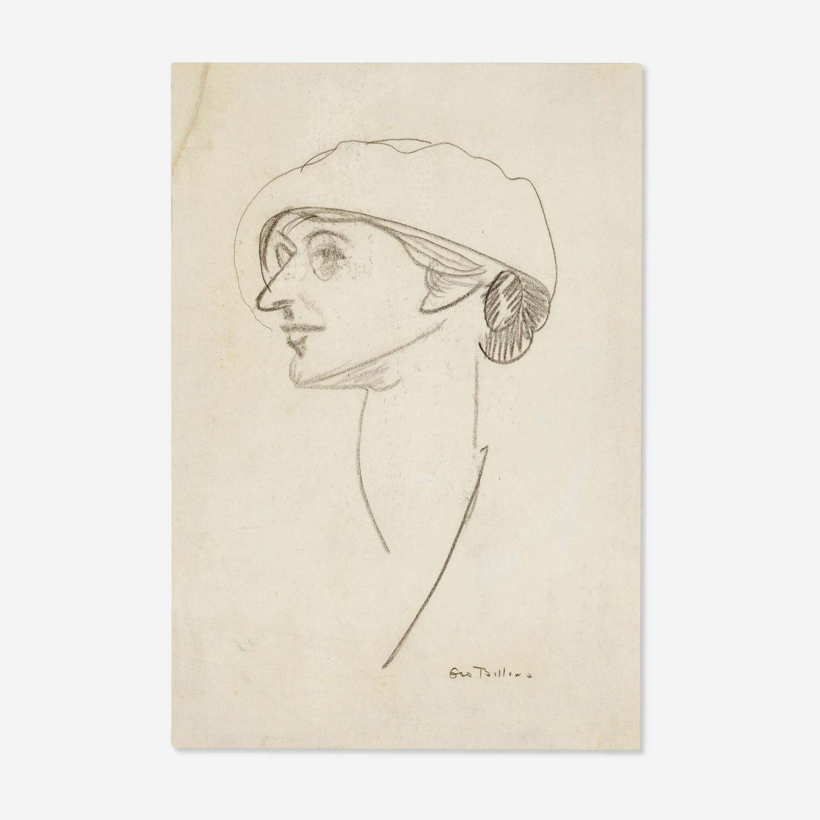 George Bellows, Florence Hubbard: George Bellows Florence Hubbard graphite on paper 12.125 h x 8.375 w in (31 x 21 cm) Signed to lower right 'Geo Bellows'. Provenance: Sid Deutsch Gallery, New York | Private