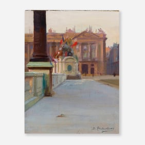 Hubert Denis Etcheverry, Untitled (View of Hotel de la Marine, Paris)