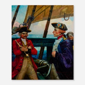 Frank Schoonover, Lafayette Orders Captain of La Victoire To Change His Course