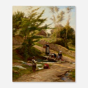 Paul Dominique Philippoteaux, Untitled (Washer Women)