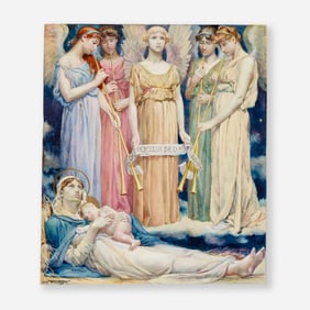 Will Hicok Low, Untitled (Mary and Christ with Angels)
