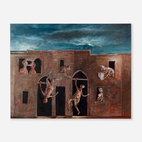 Yosl Bergner, The Show-Offs (Mediterranean Cycle)