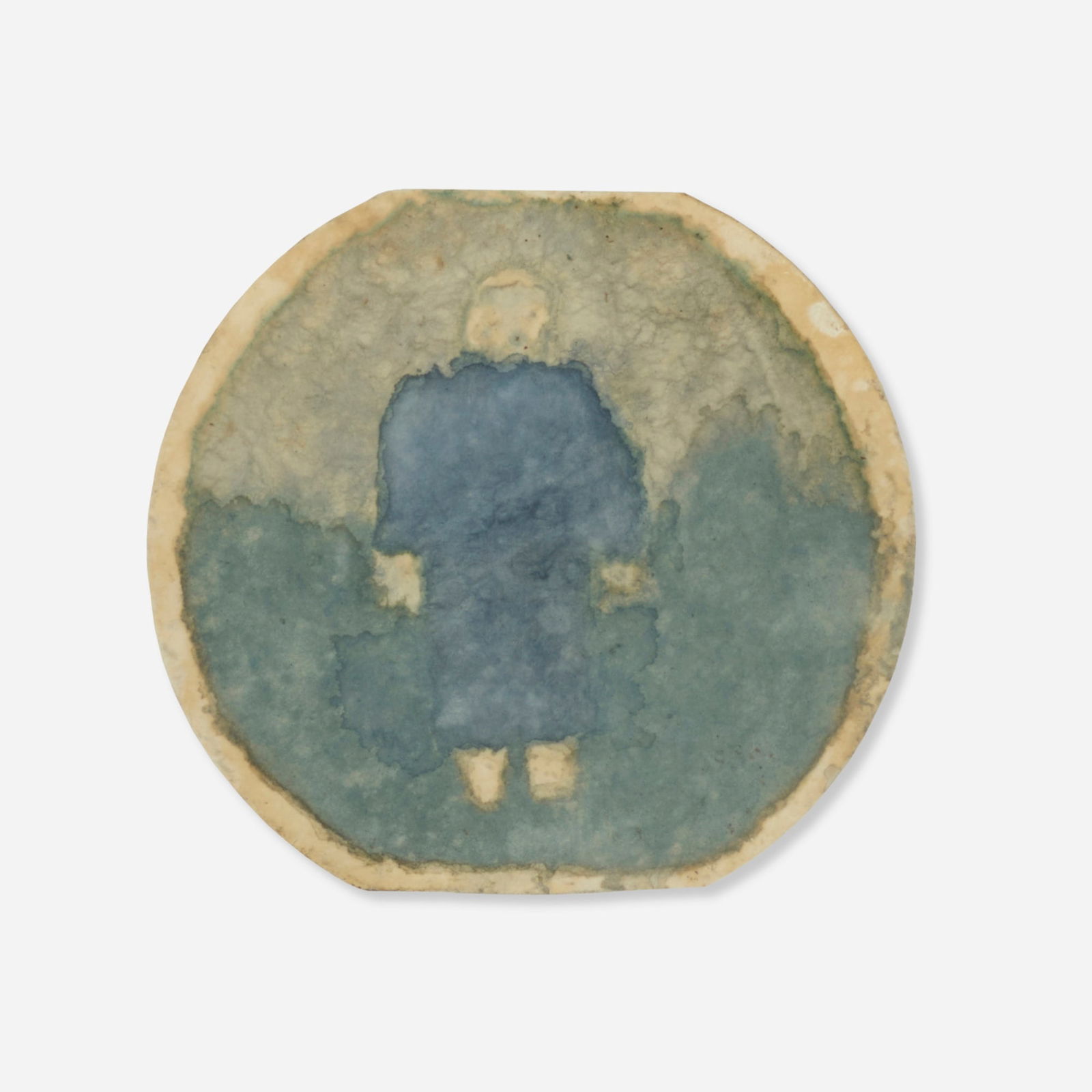 James Castle, Untitled (Blue Figure) (1 of 4)