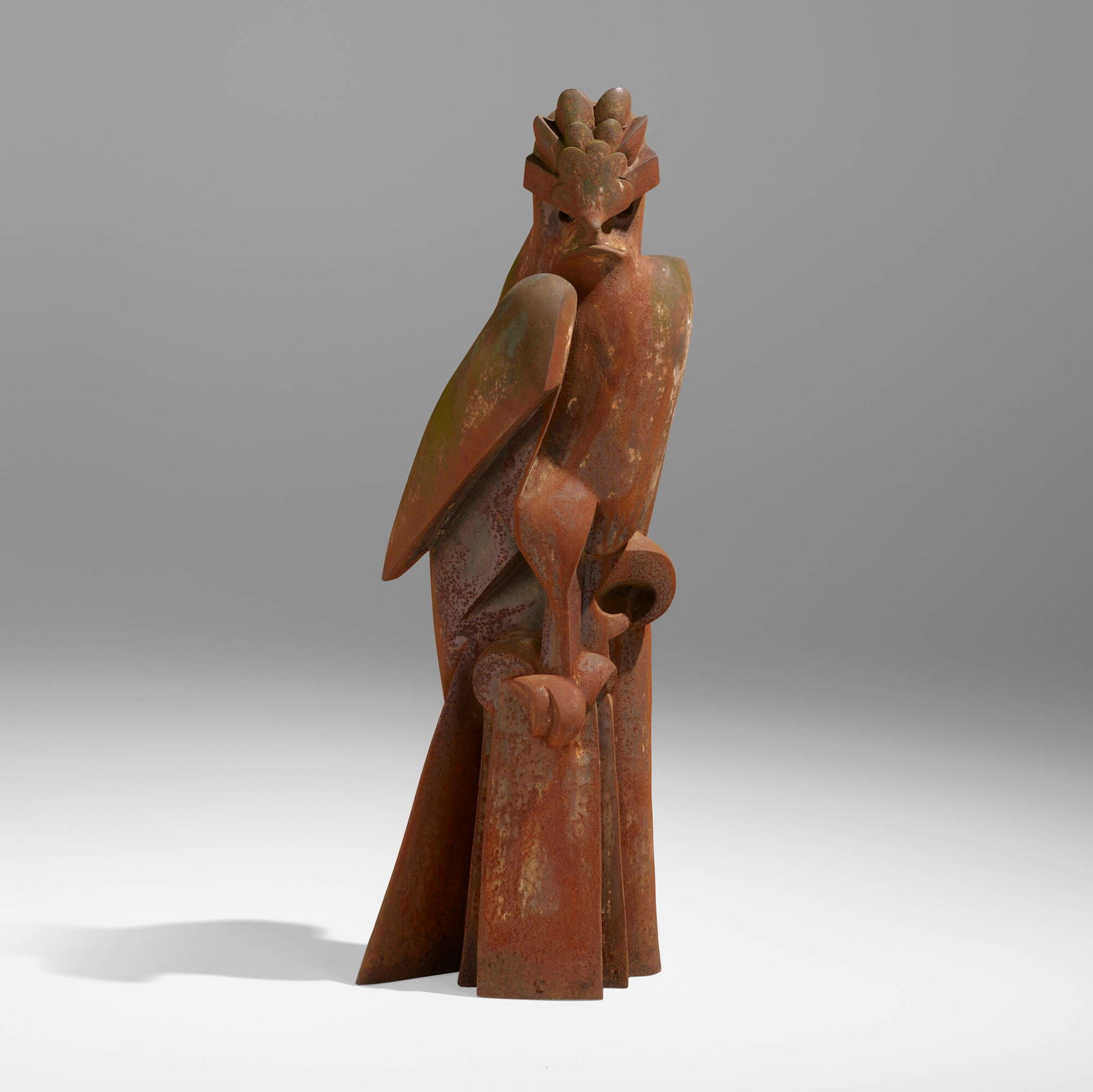 Chana Orloff, Oiseau: Chana Orloff Oiseau cast steel 40 h x 11.25 w x 11.25 d in (102 x 29 x 29 cm) Provenance: Collection of Fred Weisgal | Gift from the previous to the present owner