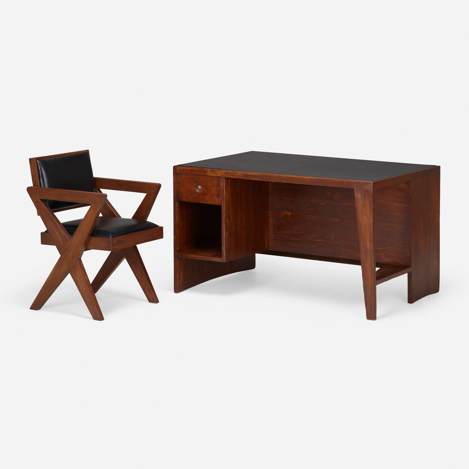 Pierre Jeanneret, Desk and office chair from Chandigarh (1 of 6)
