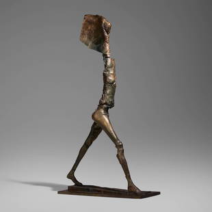 Stephen De Staebler, Woman Walking: Stephen De Staebler Woman Walking 1988bronze 92 h x 18.625 w x 50.5 d in (234 x 47 x 128 cm) Signed, dated and numbered to base 'De Staebler AP/UC 1988'. This work is an artist's proof apart f