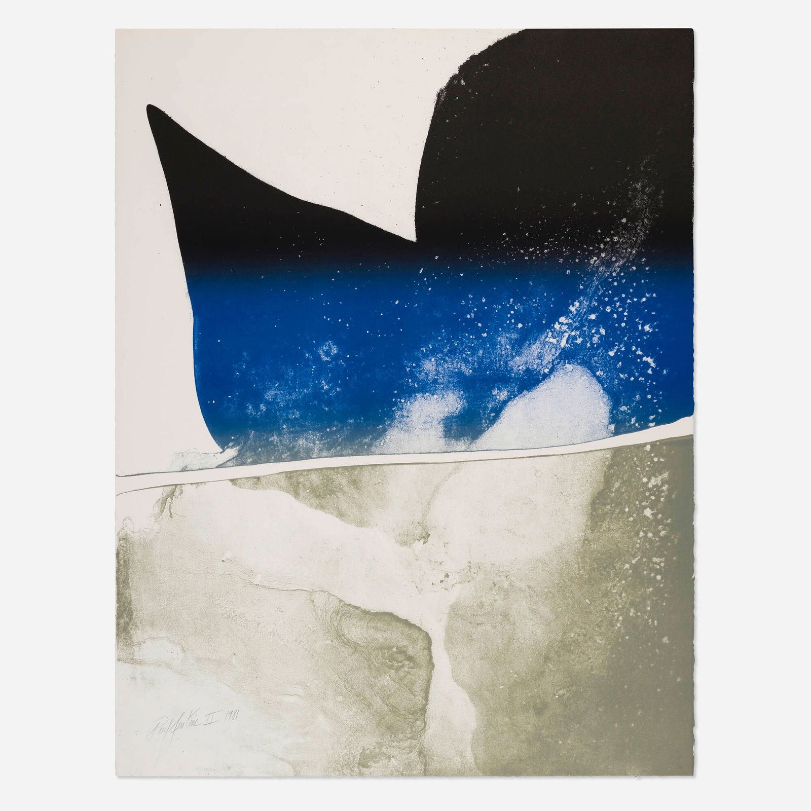 Paul Jenkins, Moby Dick: Paul Jenkins Moby Dick 1981lithograph in colors 37.875 h x 29.375 w in (96 x 75 cm) Signed, dated and numbered to lower left 'Paul Jenkins VI 1981'. This work is artist's proof number 6 apart