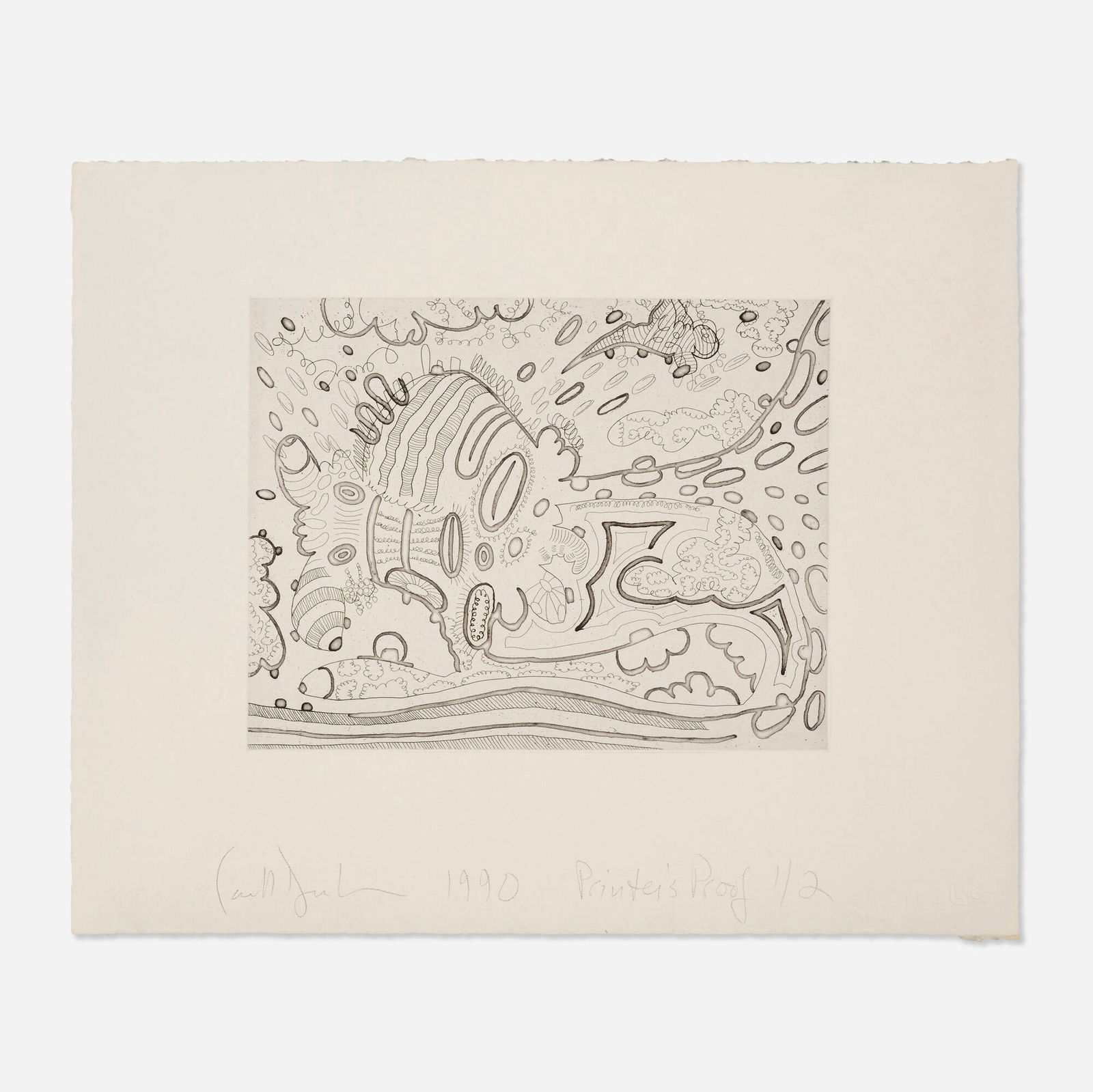 Carroll Dunham, Shape Standing on Itself (1 of 3)