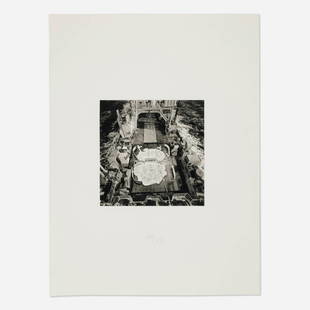 Matthew Barney, Untitled (from the Re-Object/Mythos series): Matthew Barney Untitled (from the Re-Object/Mythos series) 2007photogravure and embossing image: 12 h x 11.875 w in (30 x 30 cm) sheet: 32 h x 24.125 w in (81 x 61 cm) Signed, dated and num