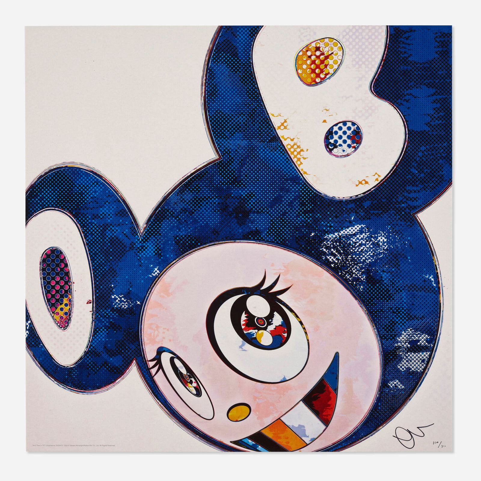 Takashi Murakami, And Then x 727 (Ultramarine: GUNJO) (1 of 3)