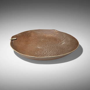 Richard DeVore, Untitled: Richard DeVore Untitled c. 1960glazed stoneware 2 h x 10.75 dia in (5 x 27 cm) Provenance: Private Collection This work will ship from Los Angeles, Califor