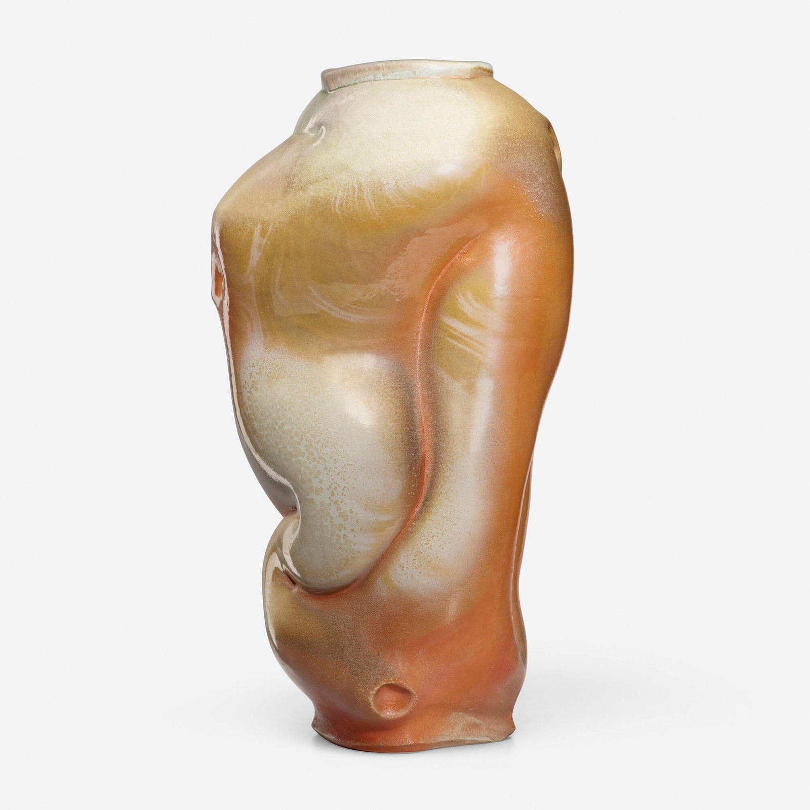 Chris Gustin, Tall vase: Chris Gustin Tall vase 2002glazed stoneware 24.5 h x 13 w x 12 d in (62 x 33 x 30 cm) Signed, dated and numbered to underside 'Gustin 2002 #0227'. Provenance: Private C