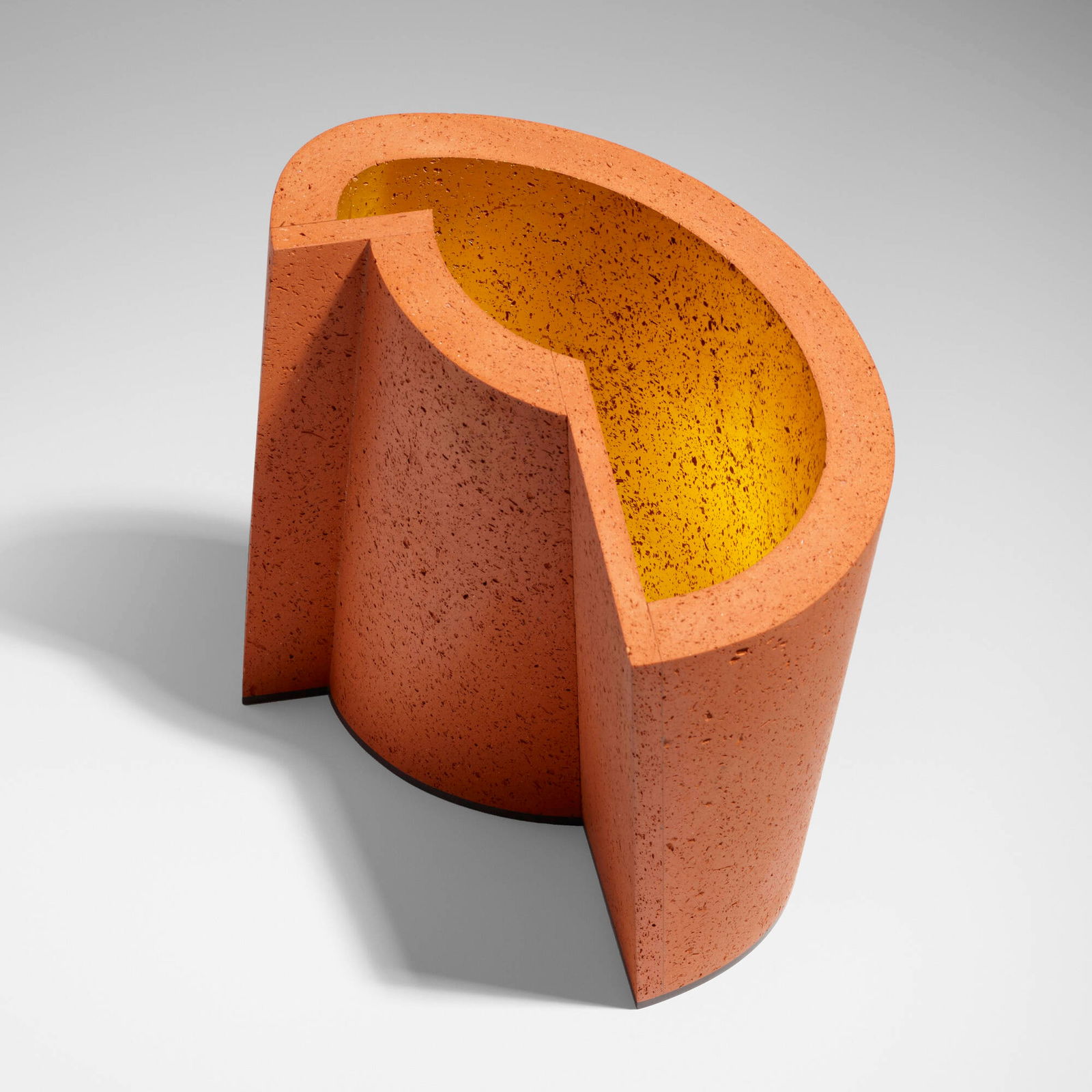 Martin Smith, Untitled (from the Shift and Progression series): Martin Smith Untitled (from the Shift and Progression series) 1994earthenware, gold leaf, slate 10.625 h x 12.25 w x 6.75 d in (27 x 31 x 17 cm) This work will ship from Lambertvi