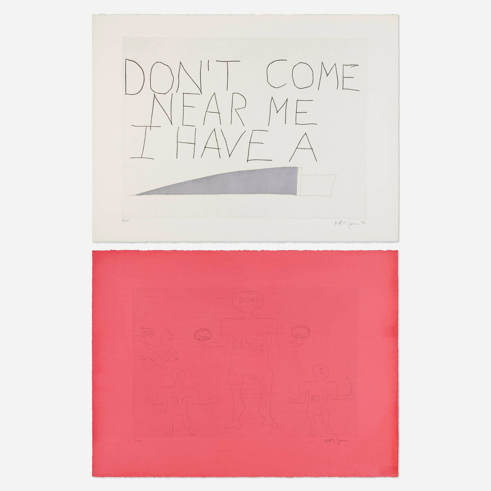 Bill T.  Jones, Untitled (two works) (1 of 2)